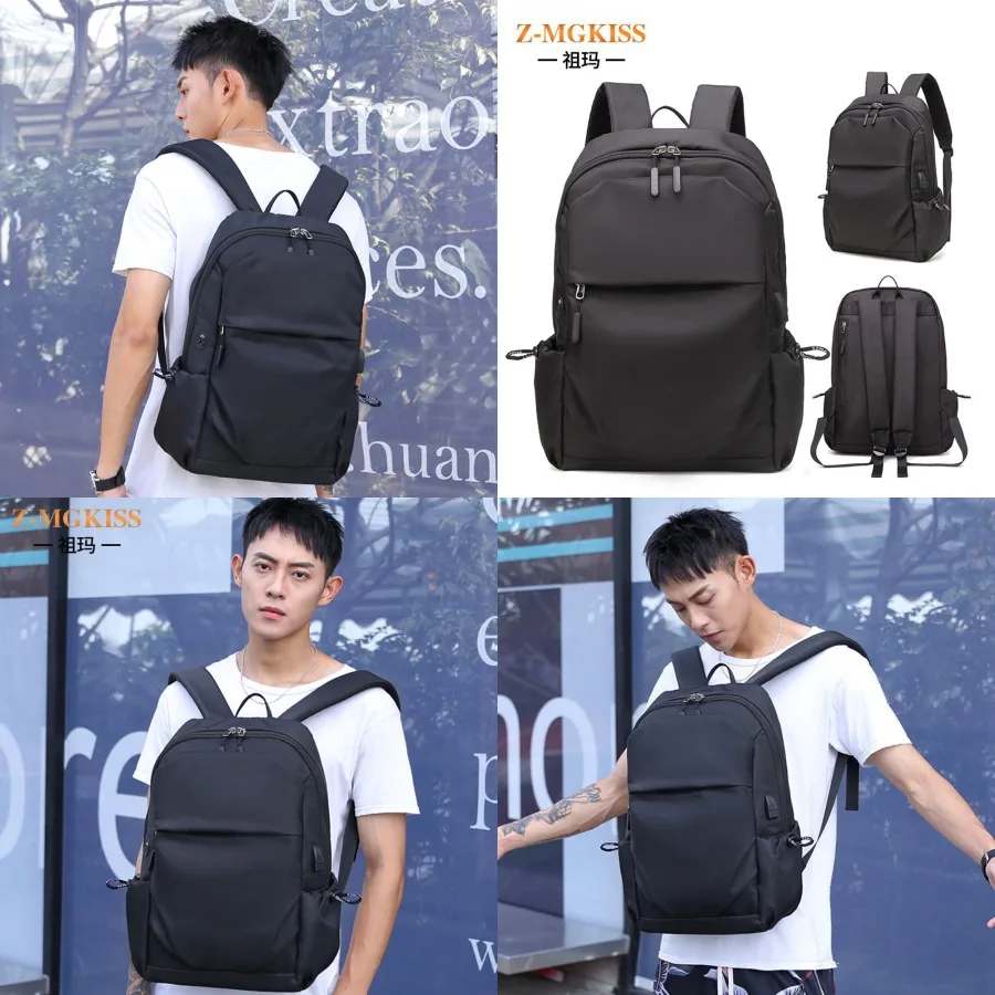 

【New style】Men's backpack computer bag outdoor casual student schoolbag fashionable sports large-capacity backpack men's