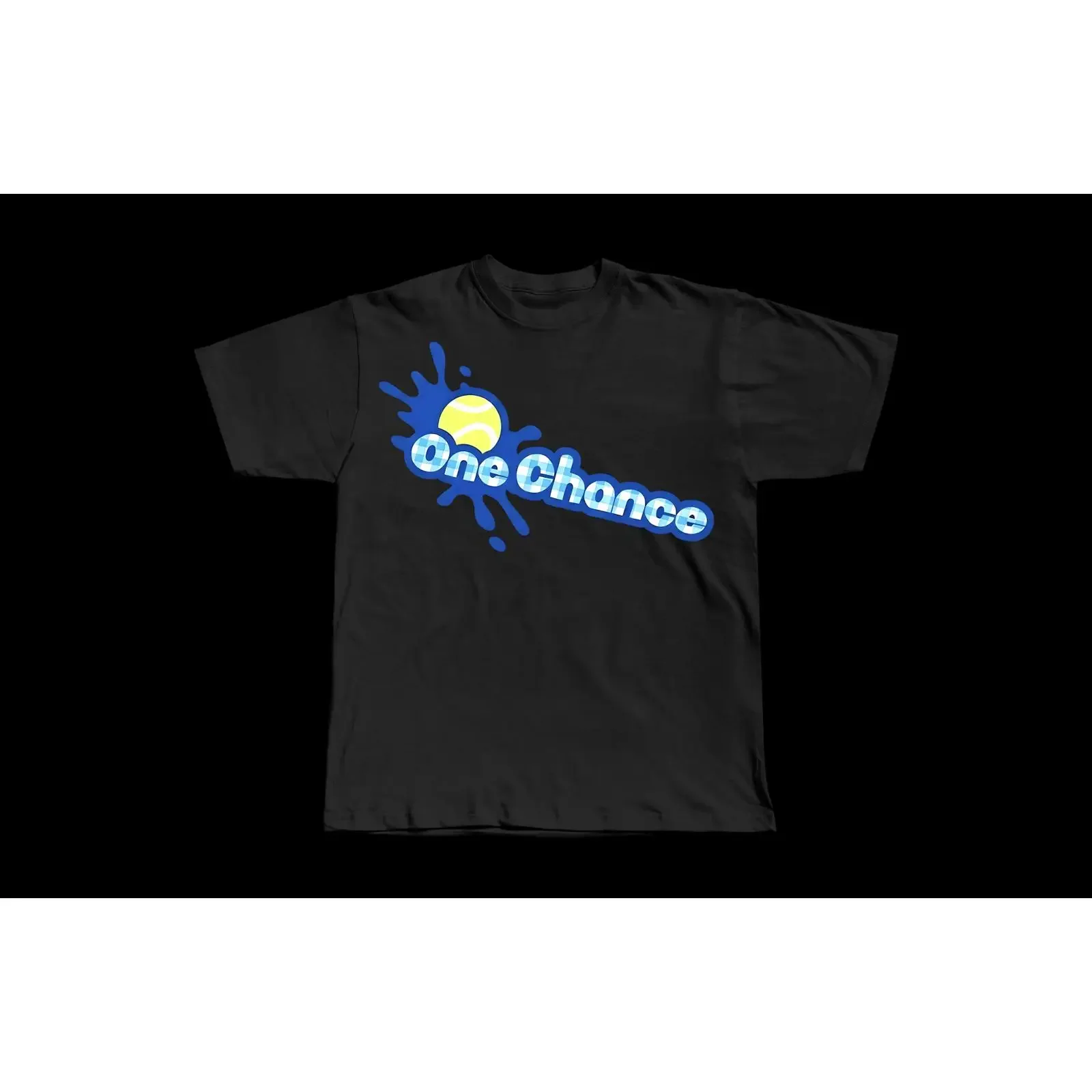One Chance Tennis Tour T Shirt Heavyweight Cotton vintage Washed streetwear Stretched Breathable Soft Top For Everyday Wear