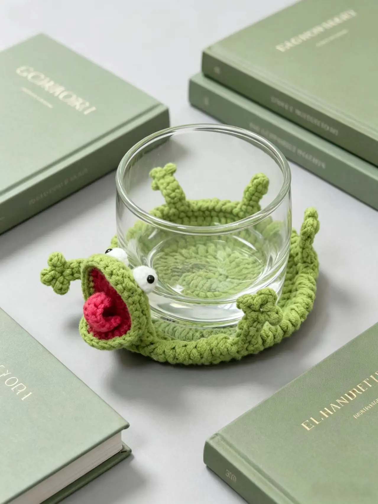 kit-de-materiais-para-trico-e-croche-diy-base-para-copos-e-tapete-resistente-ao-calor-com-design-de-lagarto-abstrato-presen