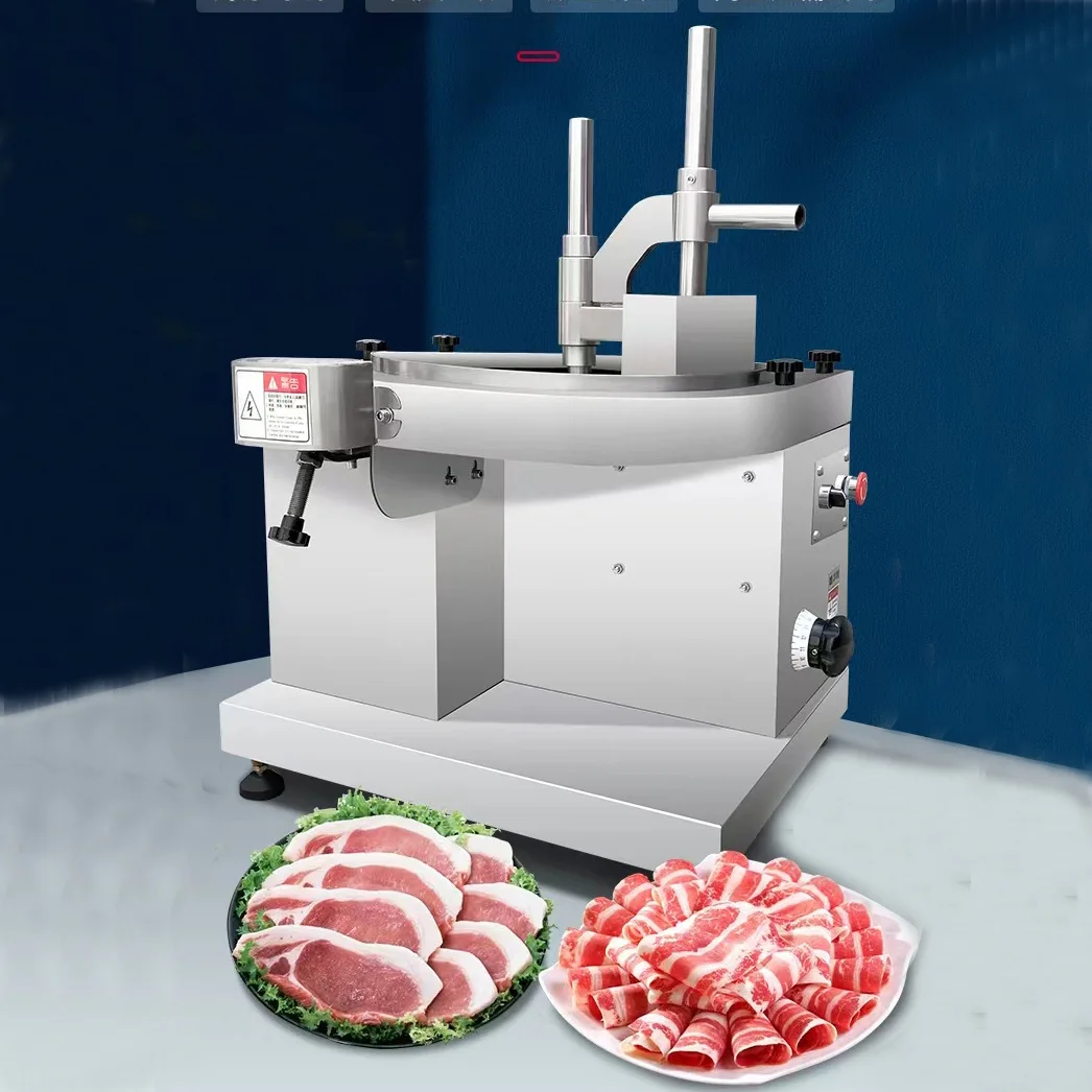 

Commercial Meat Cutting Machine High Power Meat Slicer Cutter Stainless Steel Slicing Multi functional Fresh Meat Slicing Machin