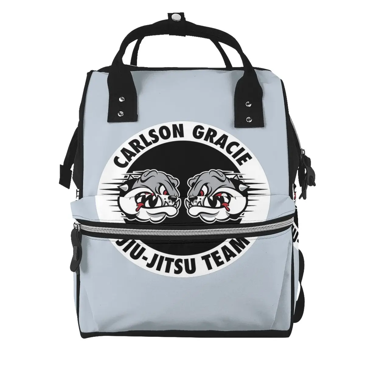 Carlson Gracie Jiu-Jitsu Team Student Backpack School Bag Hiking Travel Daypack for Men Women Bookbag Shoulder Bags