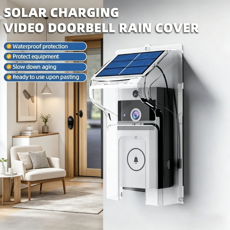 2026NEW Solar Wireless Doorbell with Camera Waterproof Smart Ring Door Bell WiFi Intercom Video Digital Peephole Security System