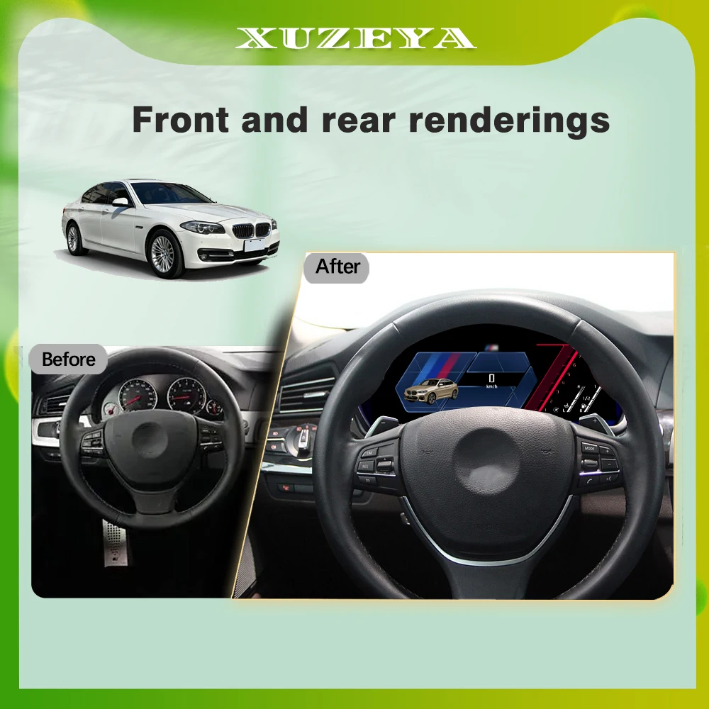 Digital Instrument Cluster For BMW 5/6/7 Series X3/X4/X5/X6 F01 F07 F10 F15 F16 F18 F25 Virtual Cockpit, Speedometer, CarPlay