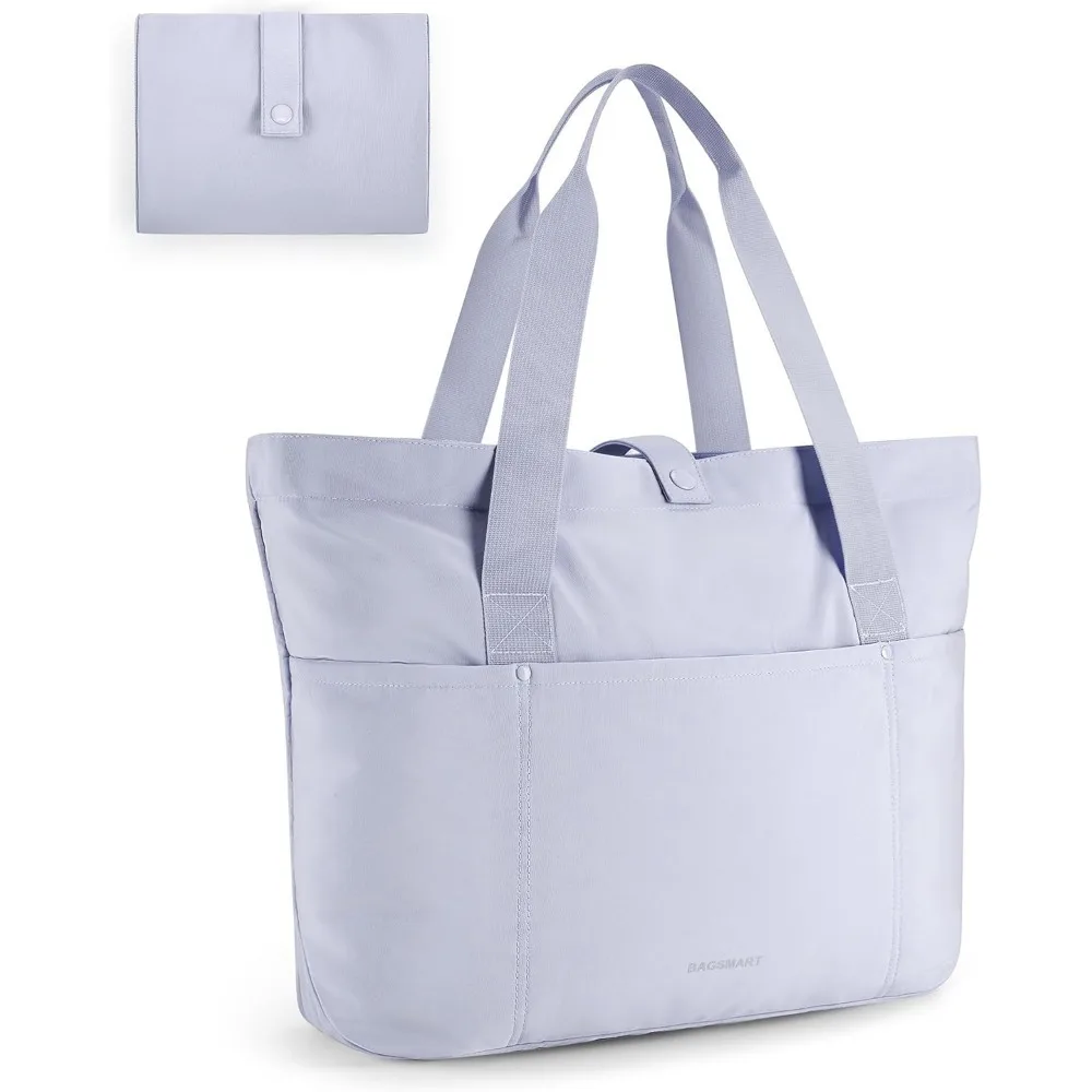 

Tote Bag for Women, Foldable Tote Bag With Zipper Travel Large Shoulder Bag Handbag for Work