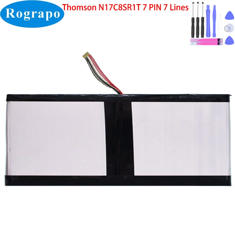 

New 7.6V 5000mAh Laptop Battery For Thomson N17C8SR1T NEO17C-8SR1T Notebook 7 PIN 7 Wire Plug Tool