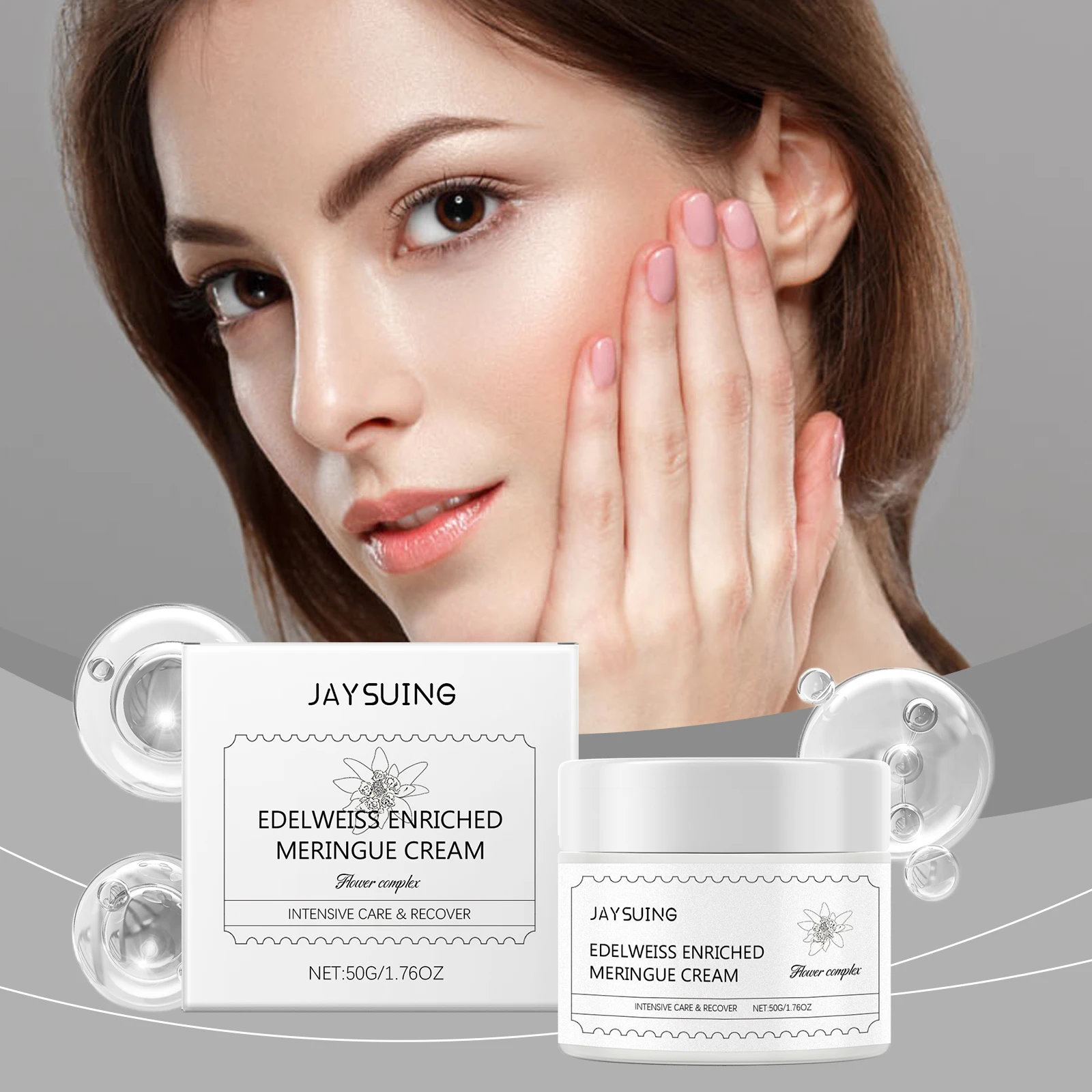 

JAYSUING Ceramide Face Moisturizer Cream Anti-Aging Collagen Nourish Repair Damaged Lift Firm Smooth Bright Skin Care Day Cream