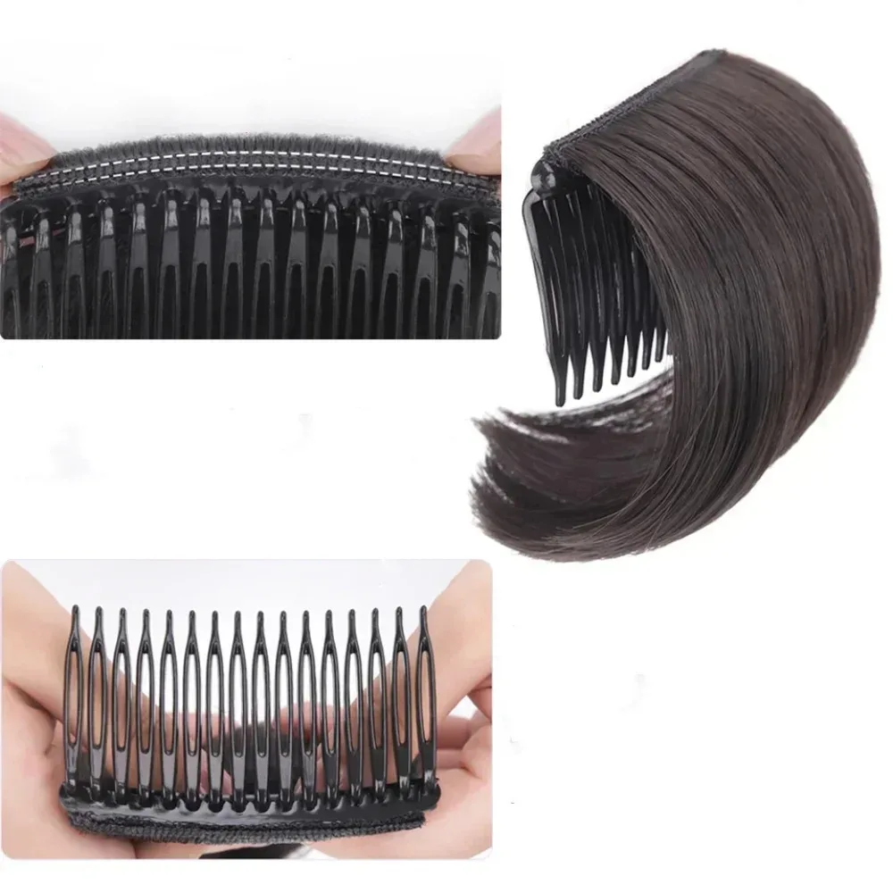 Almohadilla invisible sin costuras para el cabello de mujer, clip con peine para volumen en la raíz, accesorio de peinado para uso diario y citas