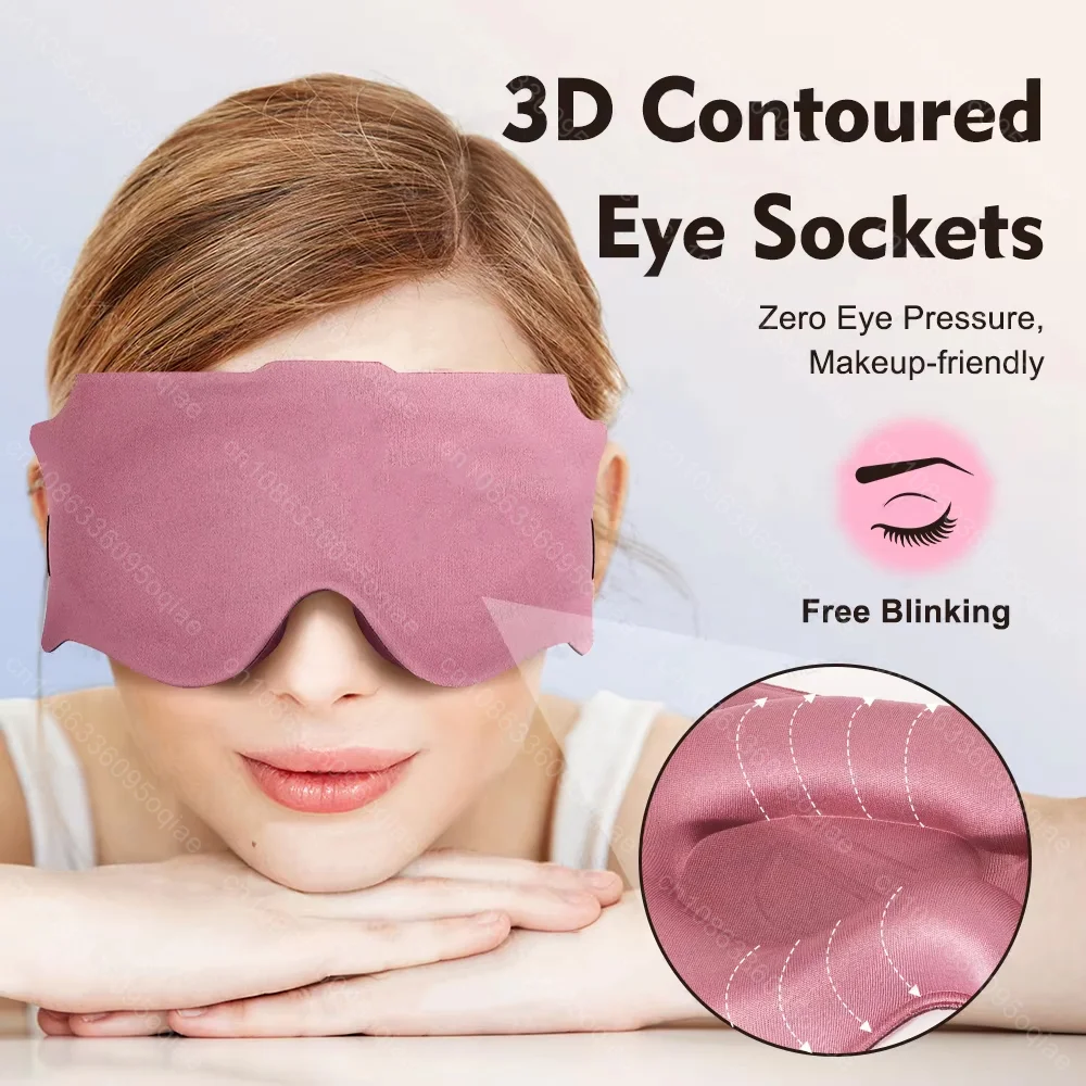 3D Sleeping Mask Block Out Light Sleep Mask for Eyes Soft Sleeping Aid Eye Mask for Travel Eyeshade Night Breathable Slaapmasker