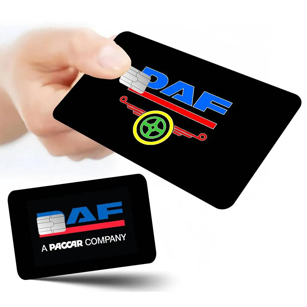 DAF Truck Anmie Sticker Film Skin Cover for Credit Card Debit Bank Card Front