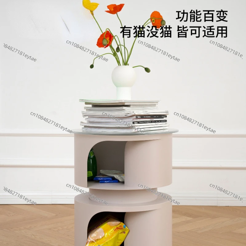 Cave Side Table Cat Shared Double-Layer Mini Corner Table Bedside Table