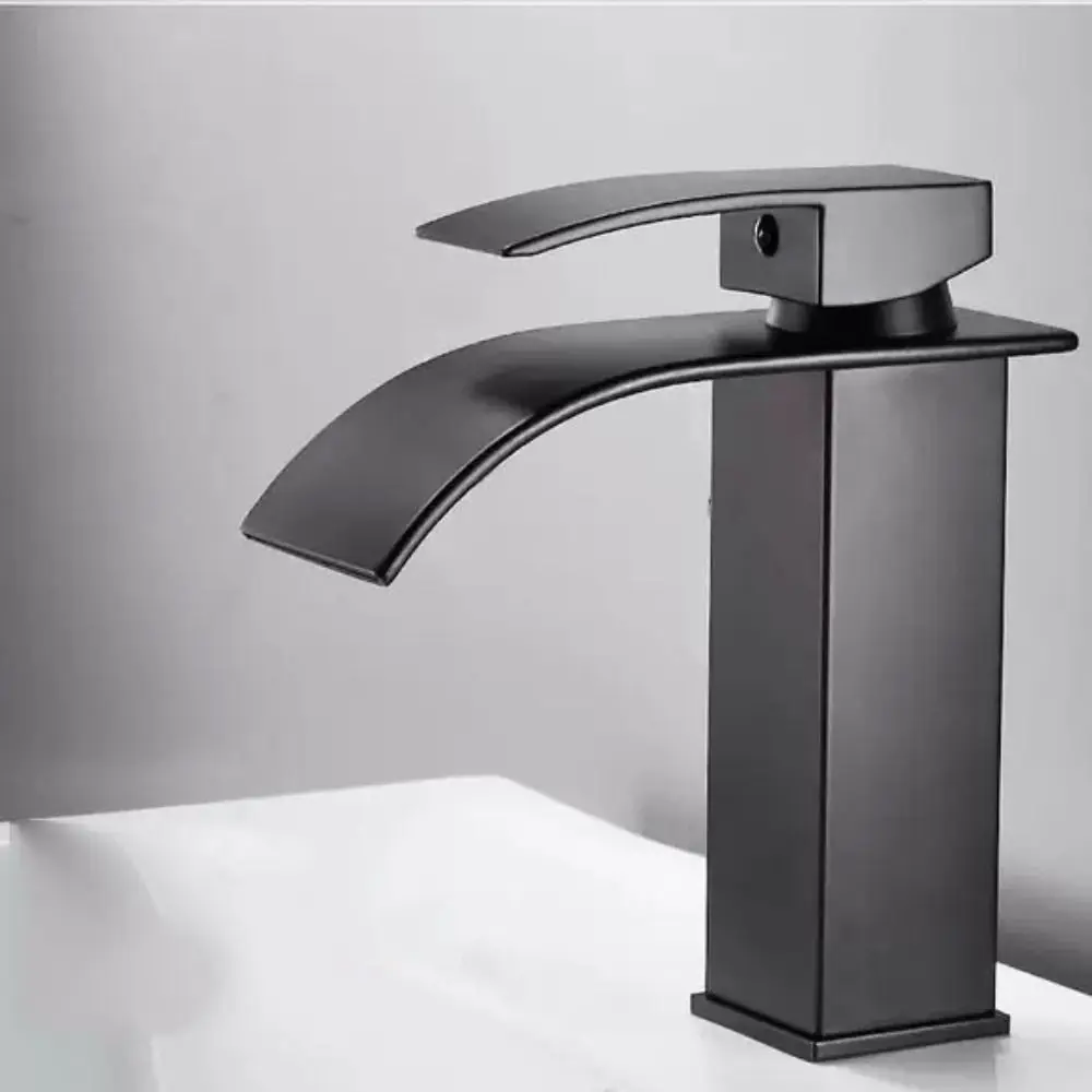 

Высококачественный смеситель для ванной комнаты с креплением на столешнице, поворотный переключатель, смеситель для раковины с защитой от утечек, квадратный смеситель для раковины, смеситель для унитаза, порошковая комната