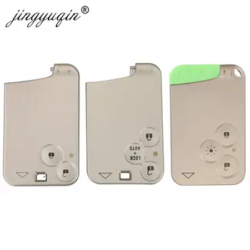 Jingyuqin 2/3 Bottoni Chiave A Distanza Dell'automobile Borsette Smart Card Custodia Senza Chiave Per Renault Laguna Espace Sostituzione