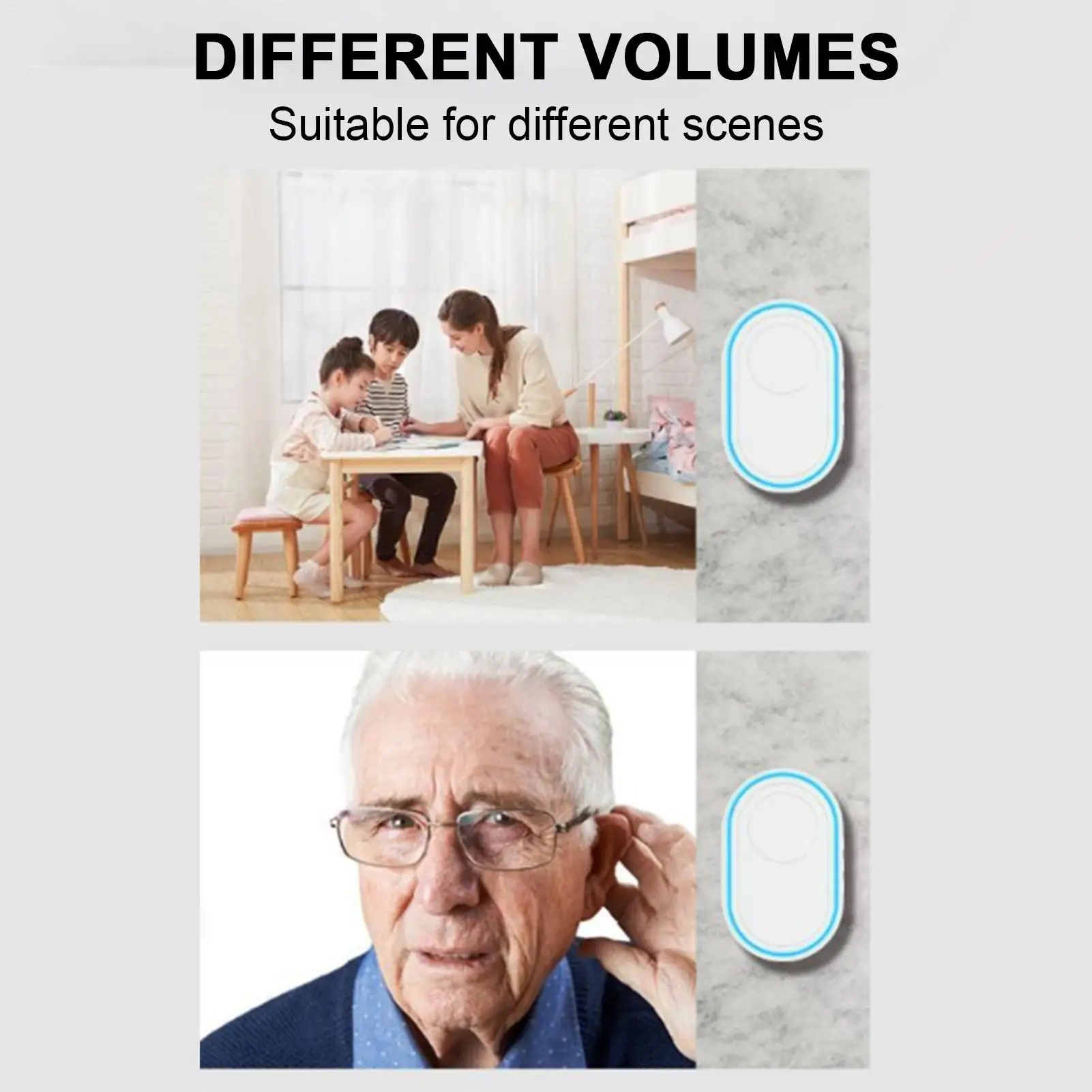 ประตู Dinger Entry ALARM ไร้สายสมาร์ท CHIME ยินดีต้อนรับระบบแจ้งเตือน ENTRY อุปกรณ์แจ้งเตือนสําหรับ Home Business Store Shop