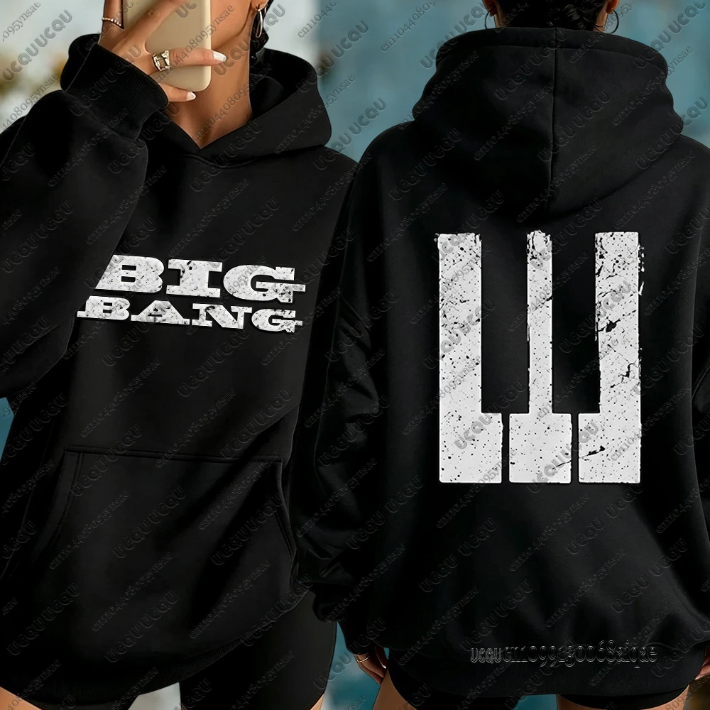Kpop Big Bang 20th Anniversary World Concert Tour Hoodies For Women Fans' Peripheral Gifts Oversized Y2K Couple Sweatshirts