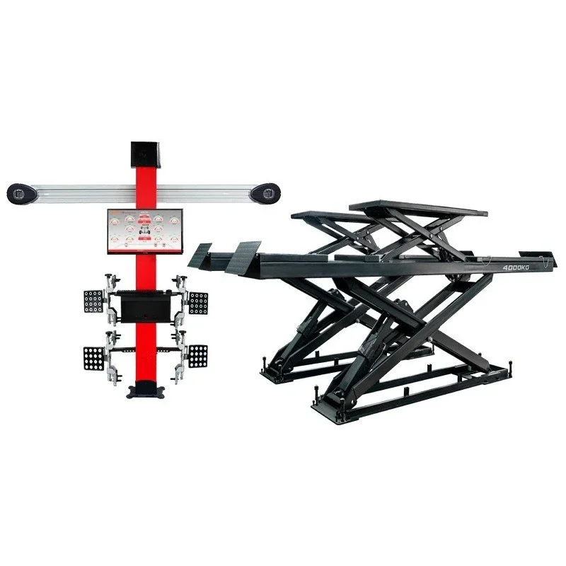 4 tons Kizo letter large scissor lift Kizo scissor mother and child lift