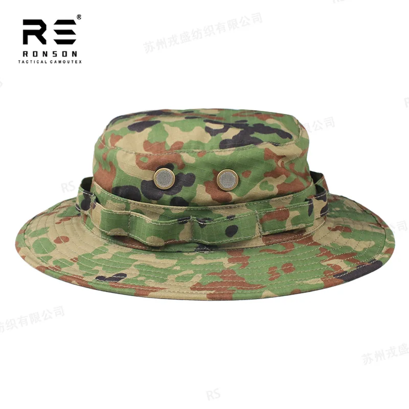 

Японская камуфляжная шляпа Bonnie JSDF для рыбных мужчин T/C 65/35 Rip-stop, нейлоновая хлопковая ткань Mil-spec, водонепроницаемая NIR, прочная, тактическая