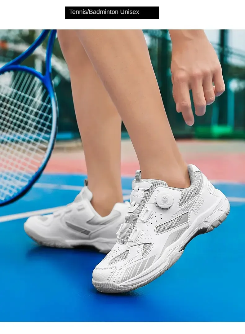 Sepatu bulu tangkis profesional pria wanita, sneaker olahraga tenis meja ringan bernafas pria dan wanita