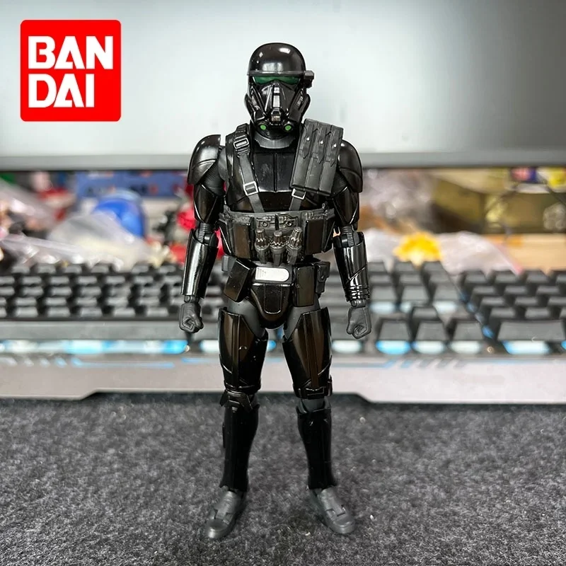 

Genuine Bandai Shf Star Wars Grand Theft One Death Force Black Storm 15.5cm Action Figure Collection Model Toys Gifts