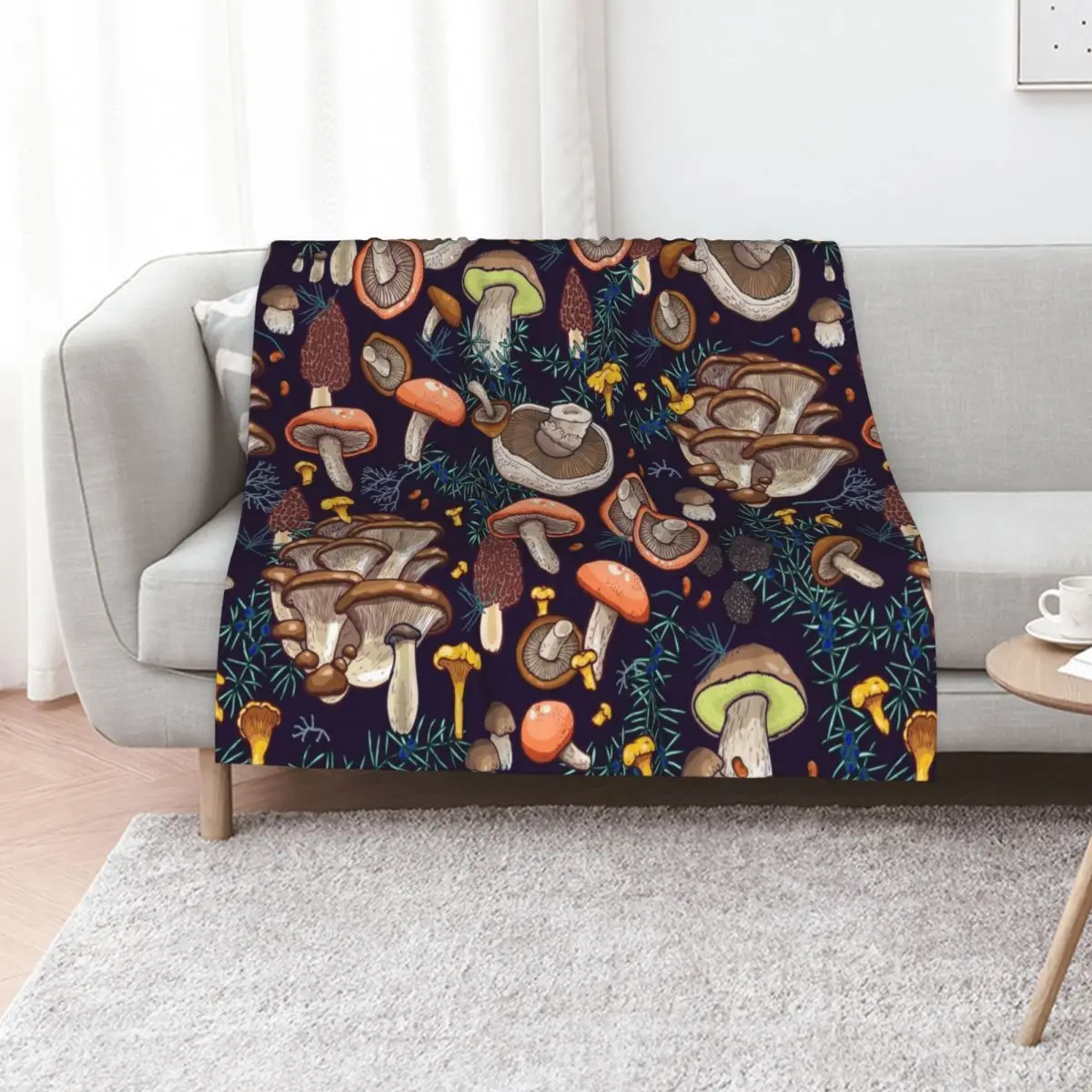 Dark dream forest Throw Blanket Blankets For Sofas christmas decoration Designers Flannel Fabric Cute Plaid manga Blankets