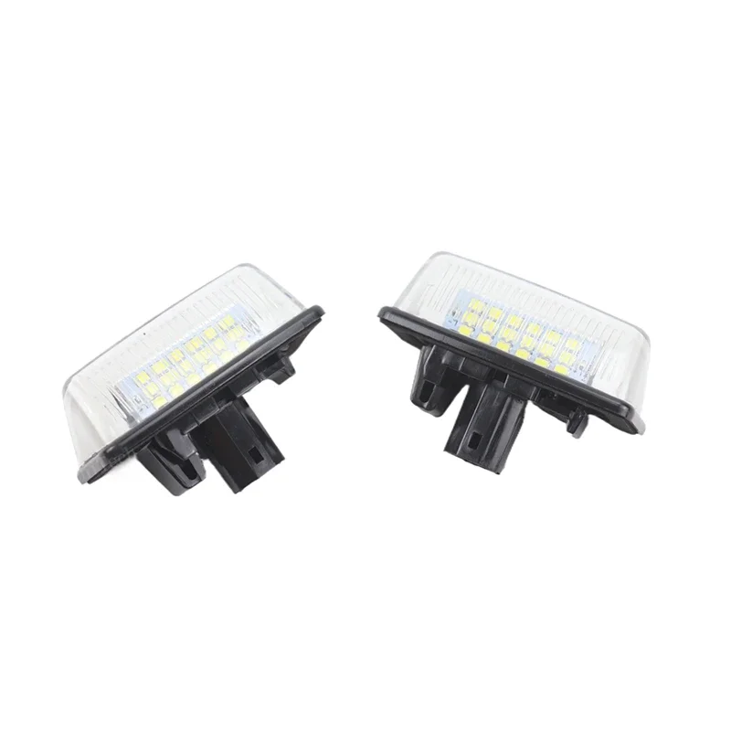 2PCS License Plate Light Rear Number Plate Lamp Upgrade for Toyota Alphard Wish Noah Voxy Estima Caldina Corolla Crown  Previa