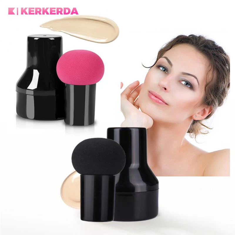 Mushroom Head Cosmetic Puff BB Cream Sponge Soft Powder Puff With Storage Box Multi- Function Dry Wet Women Beauty Make Up Tools