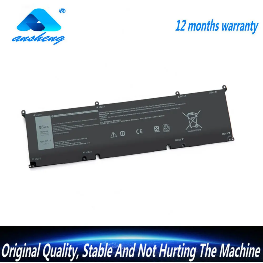 

New 69KF2 Laptop Battery For For Dell M15 M17 R3 XPS 15 9500 G7 7500 Precision 5550 P100F P45E P91F P87F00 114.V 86WH