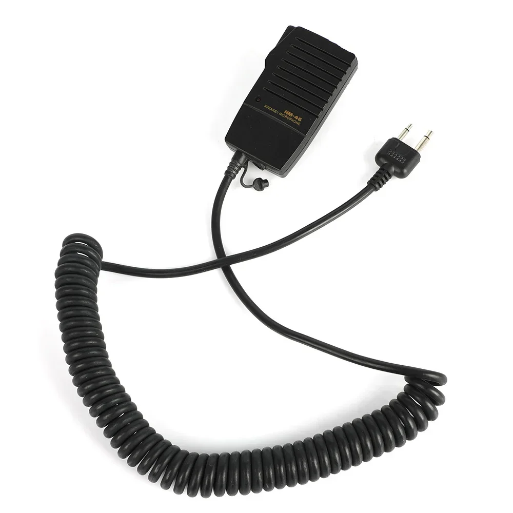 HM-46 altavoz de mano micrófono PTT 3,5mm conector de auriculares para ICOM IC-V8 V82 V85 IC-T2H IC-T7H T8A 2AT E90 W32A Radio