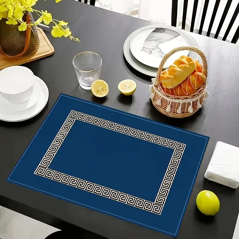 

VIKAMA 4/6/8/10-piece Waterproof Minimalist Chinese Placemats: Kitchen/Dining Mats & Coffee Coasters