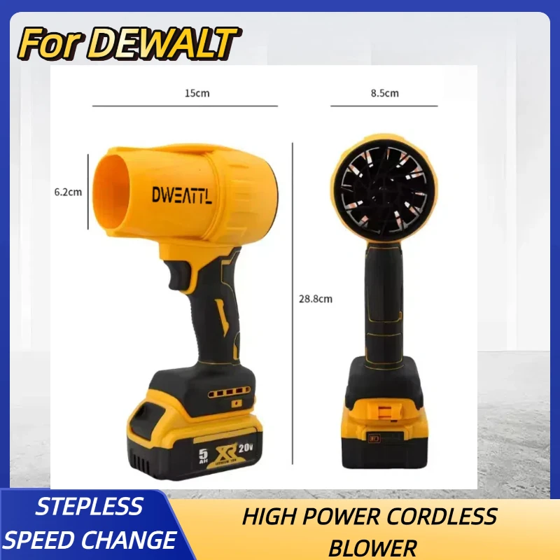 For Dewalt Cordless Blower Electric Turbine Household Dust Collector 20V Portable Rechargeable Dust Removal Power Tools
