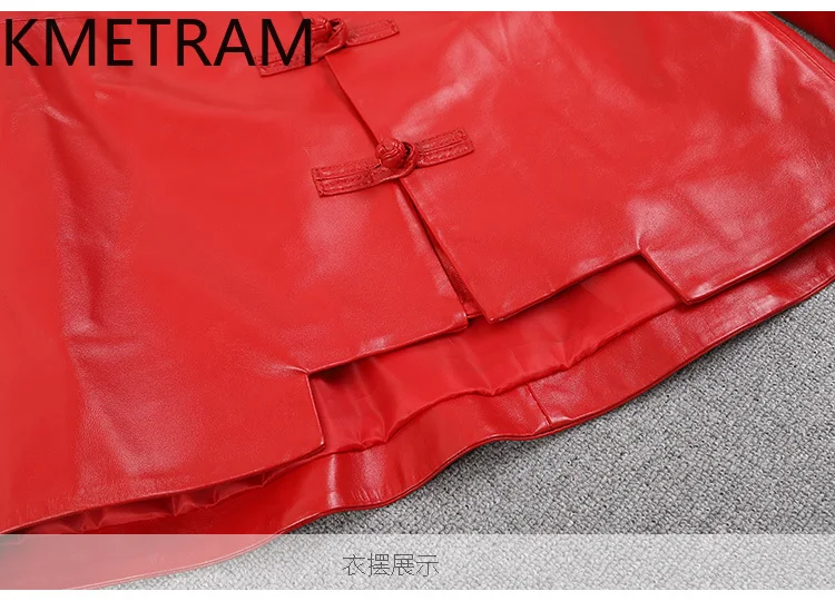 100 % obere Schicht aus Schaffelljacke für Damen, chinesischer Stil, echte Lederjacken für Damen, kurze Oberbekleidung, Herbstkleidung, 2025 Pinterбка