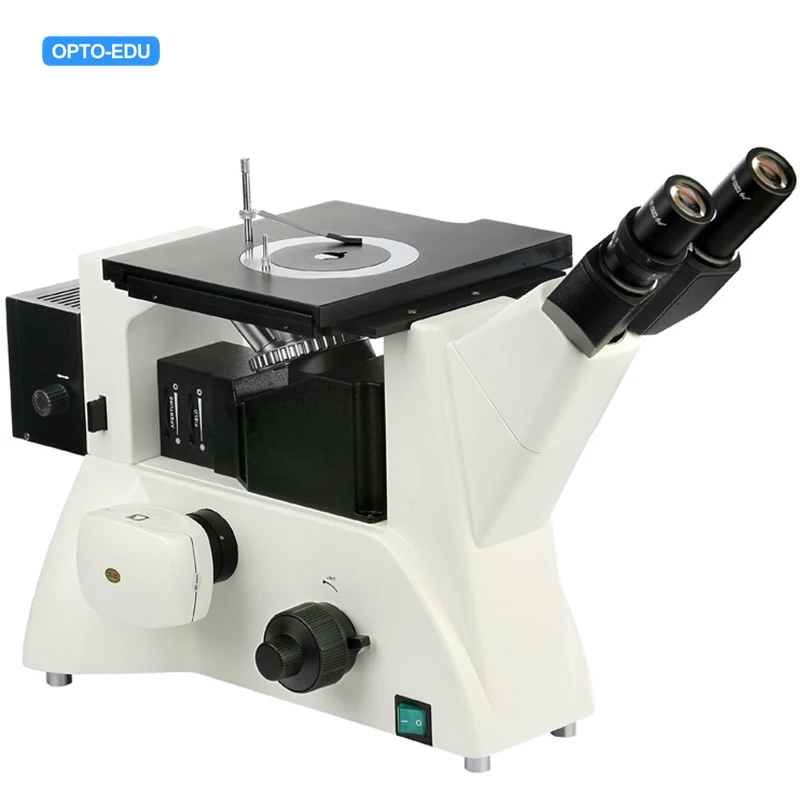 NewOPTO-EDU A13.0210 1000x Bright/Dark Field Inverted Metallurgical Microscope