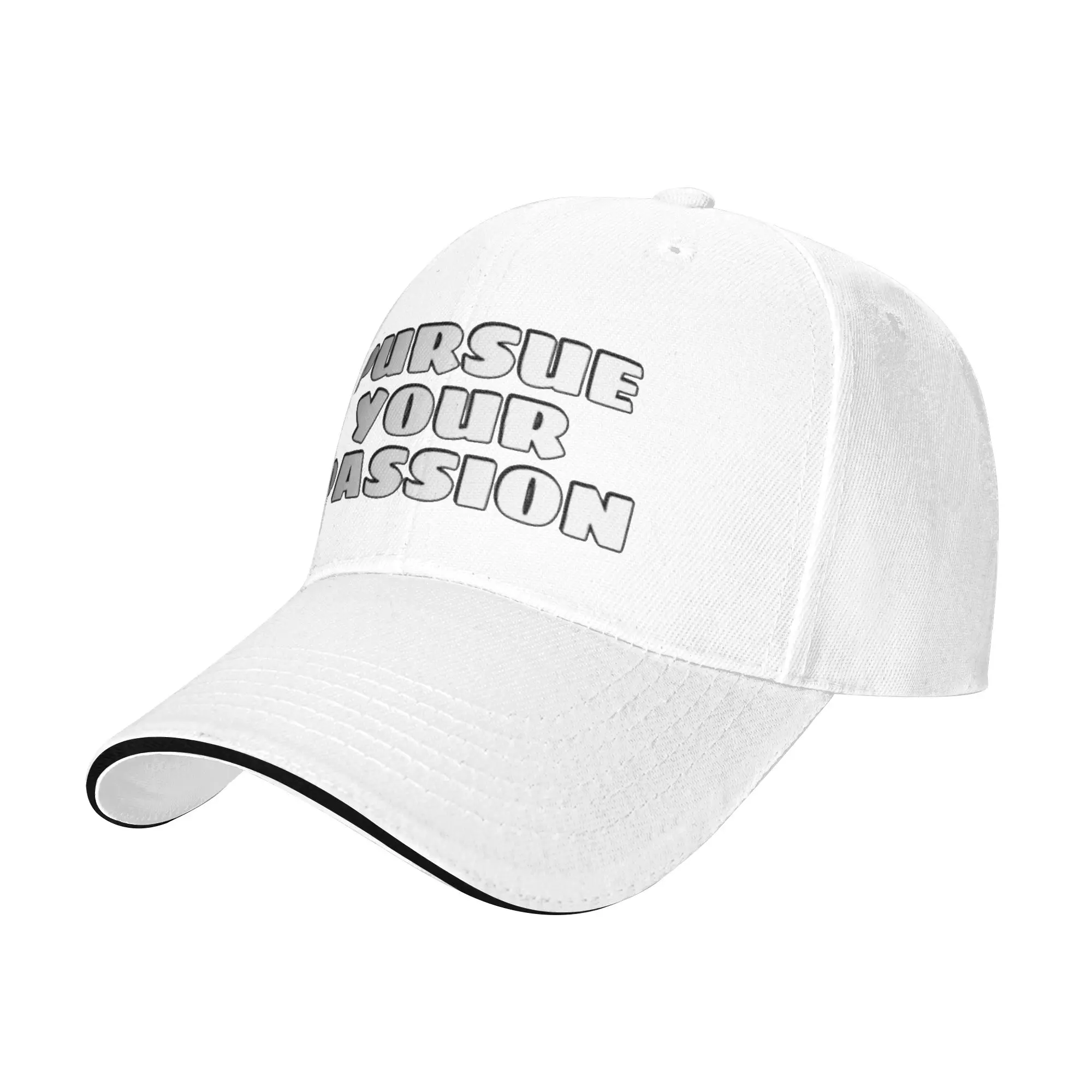 Sigue tu pasión: frases motivadoras cortas. Regalo para niños, hombres y mujeres. Gorra de béisbol.
