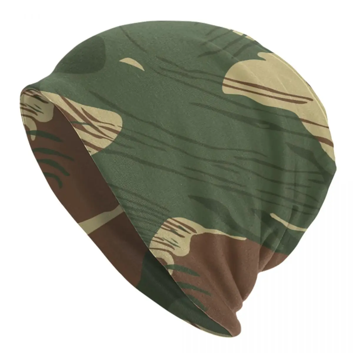 Rhodesian War Camouflage Bonnet Hats Street Knitted Hat For Women Men Autumn Winter Warm Military Camo Skullies Beanies Caps
