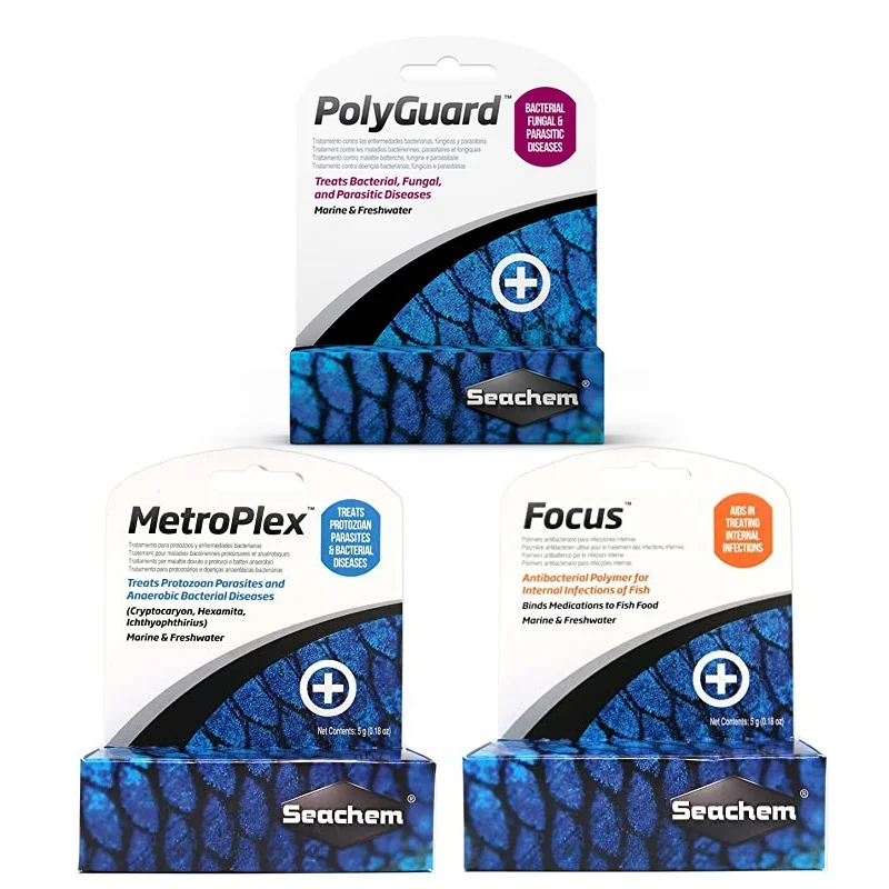

Seachem Marine Focus KanaPlex Metroplex Neoplex SulfaPlex: Средство для коррекции и очистки аквариумной воды, порошковый концентрат для аквариумов и рыбных резервуаров
