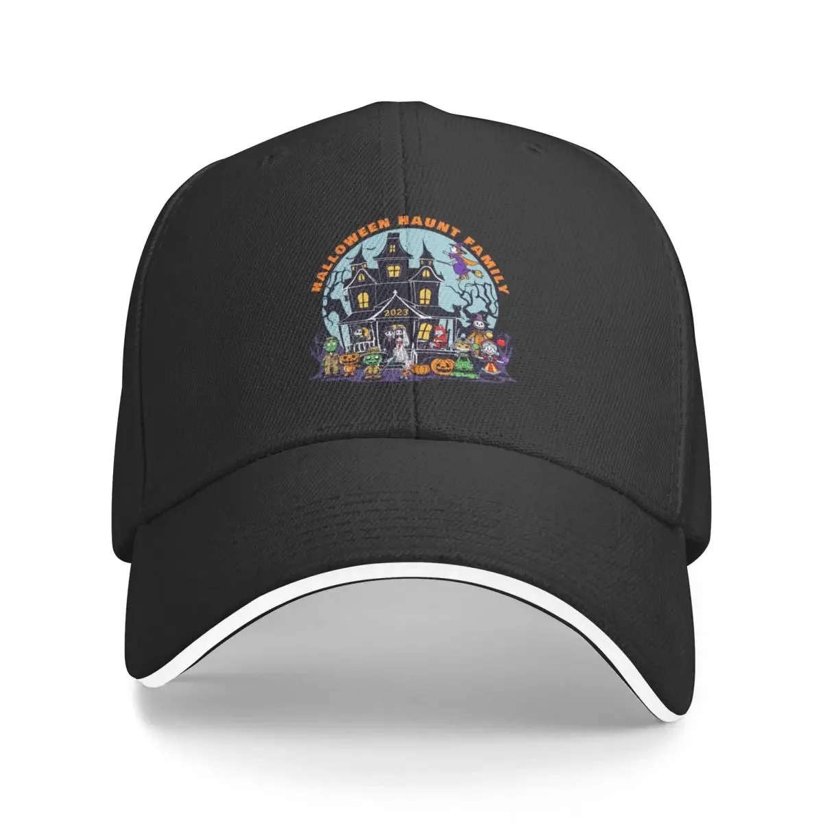 This Halloween Haunt Family 2023 design is available exclusively for members of the official Halloween Haunt Family Baseball Cap