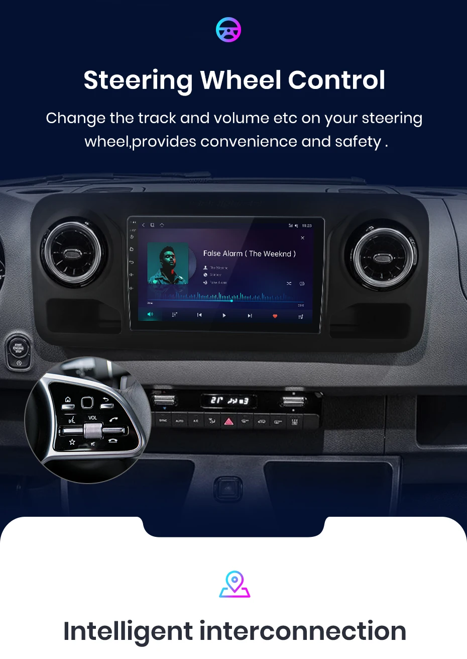 Junsun carplay android auto autoradio für mercedes-benz sprinter 2006-2018 gps intelligente systeme tereo multimedia autoradio – Detail 13