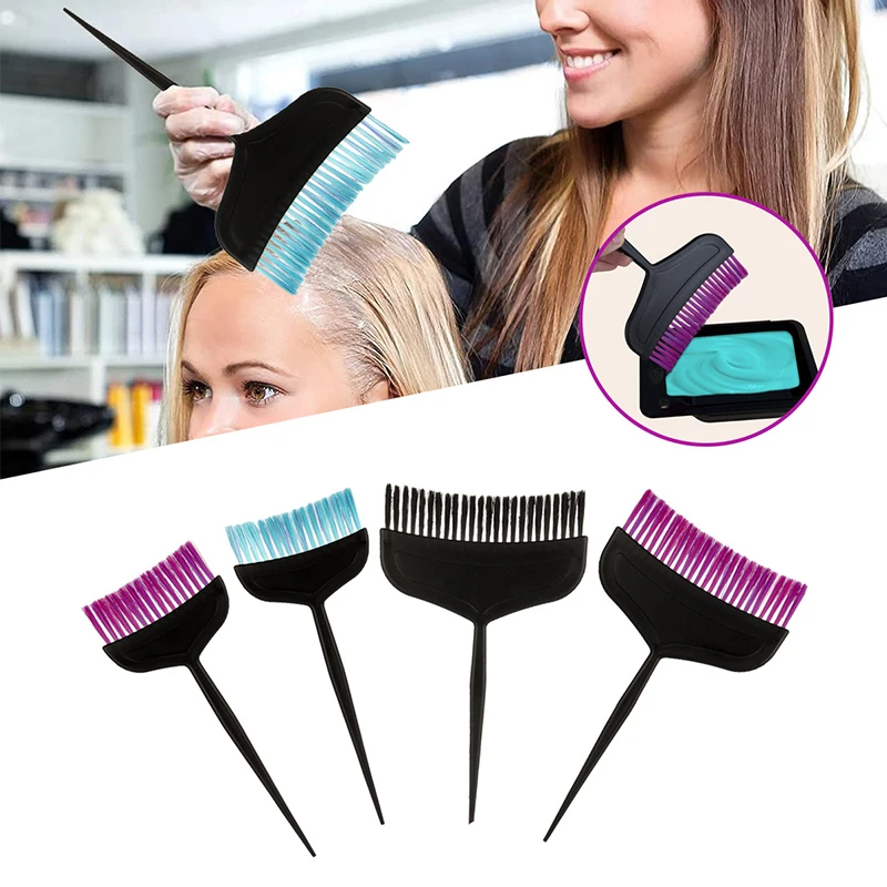 1Pc Hair Dye Coloring Brushes Dual-Purpose Hair Coloring Dyeing Paint Tinting Comb Salon Hairdressing Hair Coloring Tool