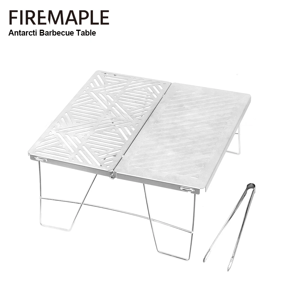 

Fire Maple Antarcti BBQ Grill Stainless Steel Folding Table Outdoor Camping Charcoal Frying Plate Barbecue Net Rack