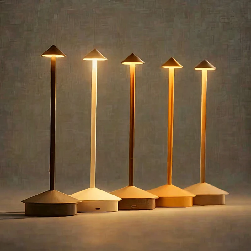 

Rechargeable Table Lamp Creative Dining Touch Led Hotel Bar Coffee Pina Table Lamp Lampada Da Tavolo Decorative Type-C Desk Lamp