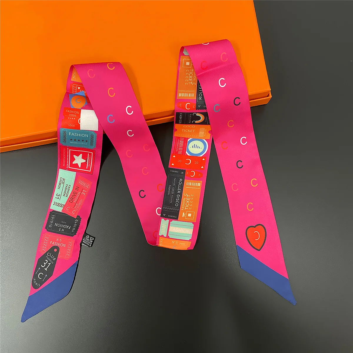 

Женский элегантный офисный шарф 118*5 см, саржевая шелковая ткань, тонкий шарф на шею, легкий вес с полосатым узором для работы, свидания