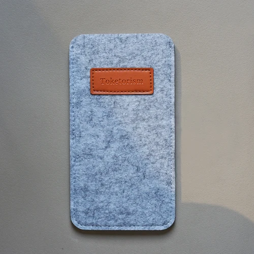 Imagen 2 del producto Toketorism-Bolsa de gafas de fieltro de lana para mujer, funda de gafas de sol para hombre, B1