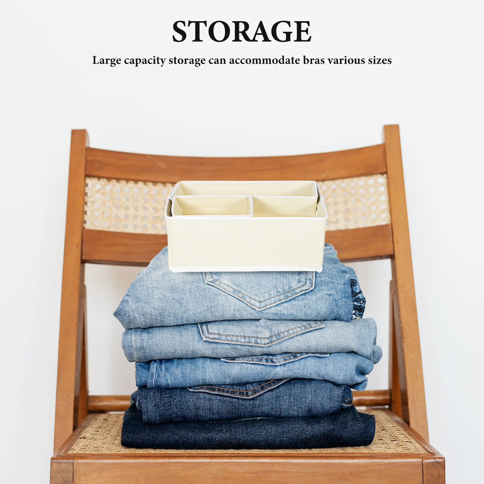 

12Pcs Foldable Underwear Storage Organizer Drawer Divider Nonwoven Fabric Large Capacity Dresser Bin Clothes Drawer Organizer