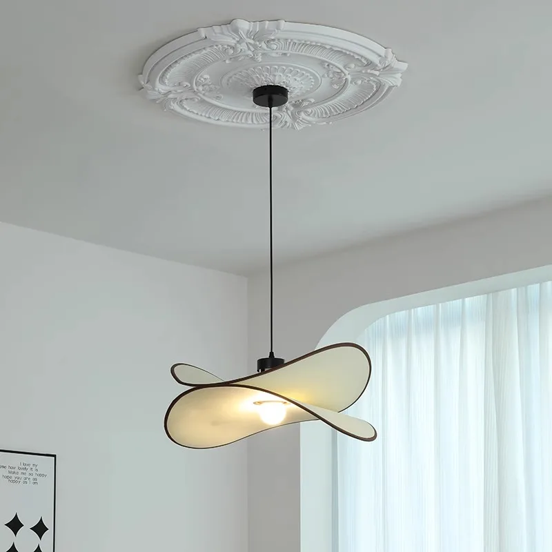 Price Drop,White Black Edge Potato Chip Shape LED Pendant Light,Dining Room,Living Room Home Ceiling Lighting Decoration,D80cm.