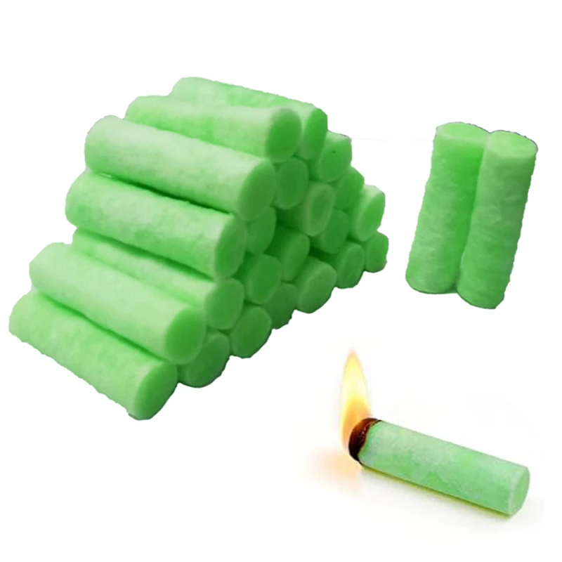 20/50/120pcs Emergency Survival Tools Fire Starter,Mini Wax Cotton Stick Outdoor Tools Hiking Camping