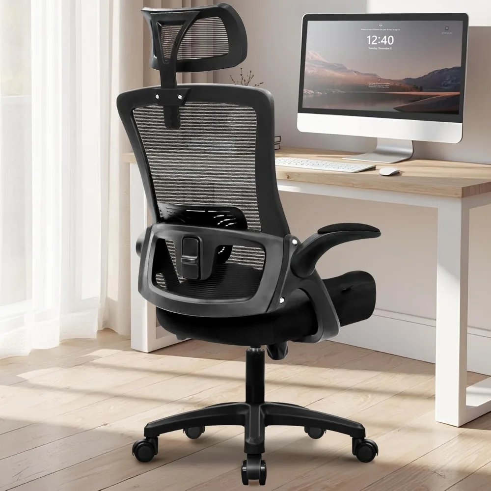 NEO CHAIR Ergonomic Adjustable Home Office Desk Chair High Back Computer Gaming Mesh Chair Comfy Task Adjustable Arms Lumbar
