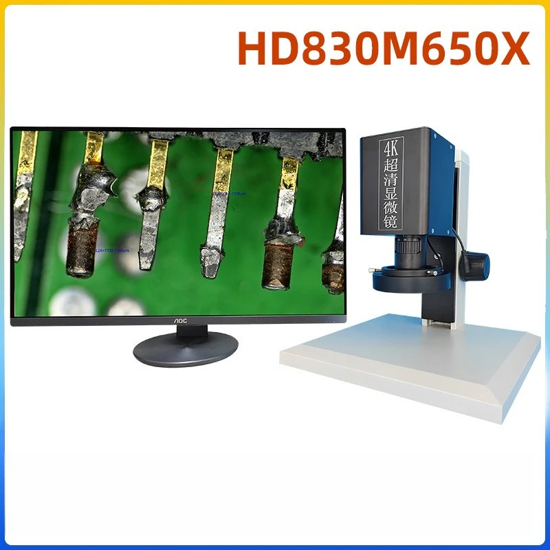 Full high definition microscope HD830M650X 8.30 million pixel Sony sensor camera