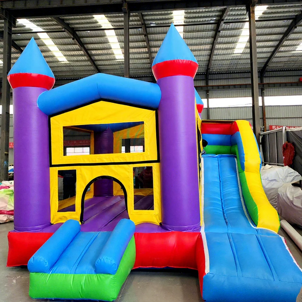 Children's Small Animal Inflatable Trampoline Jumping Castle PVC Material UV Protection Flame Retardant Waterproof Easy Setup