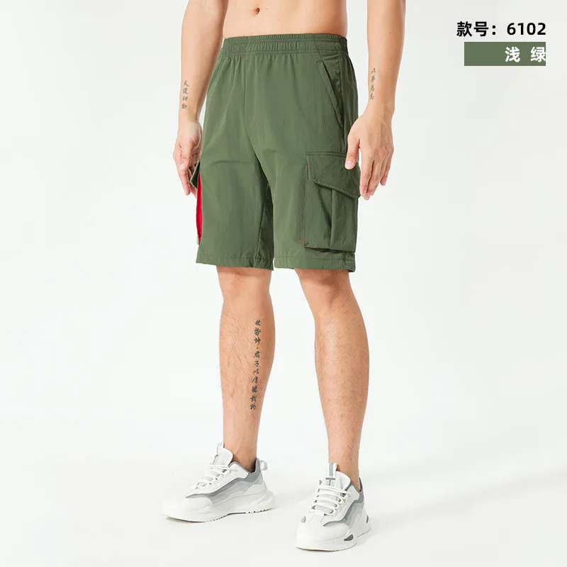 Pantalones Cargo para hombre, Shorts deportivos de secado rápido, holgados, informales, transpirables, para exteriores, verano, europeos y americanos