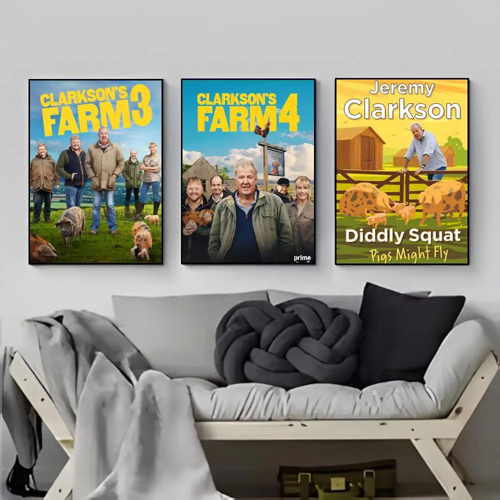 Rustic Reality Show C-ClarksonS Farm Poster Elegant Indoor Artwork Design & Contemporary Home Decor
