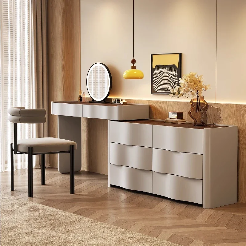 Computer Designer Modern Simple Dresser Storage Cabinet Makeup Table Makeup Vanity Bedside Comoda Pra Quarto Unique Furniture